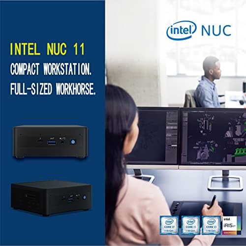 Intel NUC 11 NUC11PAHi5 16GB DDR4 RAM, 512GB SSD, Win 10 Pro Mini PC,Core i5-1135g7 procesor