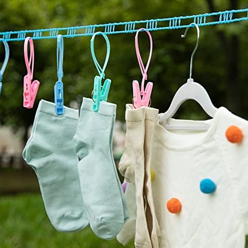 Odjeća za sušenje odjeće, prijenosni 16,4ft / 5m putničke odjeće za vanjsku veš za pranje rublja za