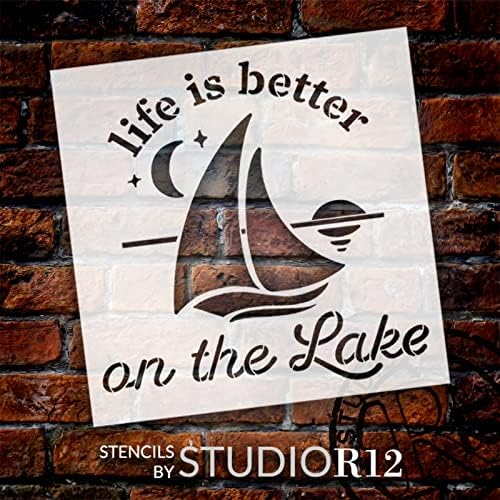 Život je bolji na jezeru Stellona od Studior12 | Craft DIY Ljetni kućni dekor | Boja na otvorenom drveni