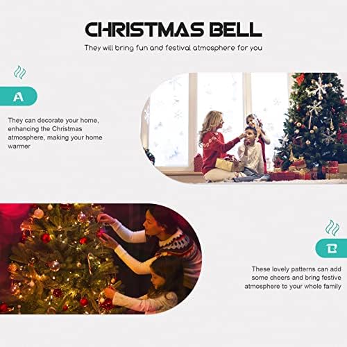 Nuobesty Domaći dekor Božićni božićni metalni zvona Božić Bell Ornament Bell ukrasi za božićno
