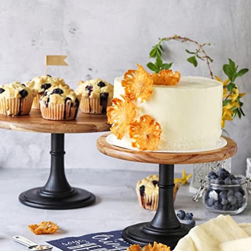 Zerodeko mali drveni stalak za torte nožni tanjir za torte stalak za držače za kolačiće ladica za prikaz deserta