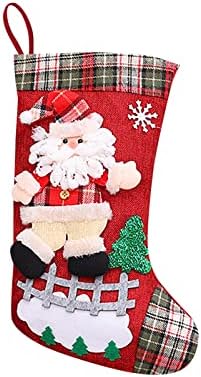Božićne čarape Slatka Santa Snowman Božićno dekoracija poklon torba djeca dame muškarci prozori kamin krevet