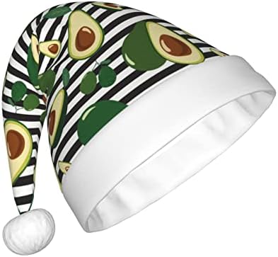 MISTHO avokado na prugama Santa Clausov šešir, neutralne zadebljane božićne i novogodišnje potrepštine za odmor