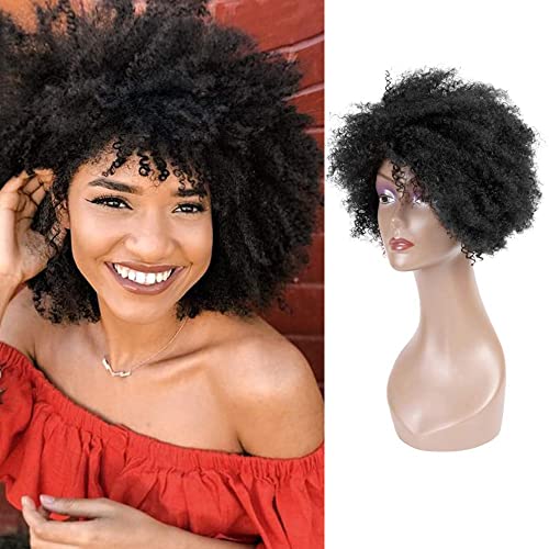 QUEENTAS Dreadlock wig 8inch kratka Kinky kovrčava ljudska kosa Afro perike za crne žene i muškarce