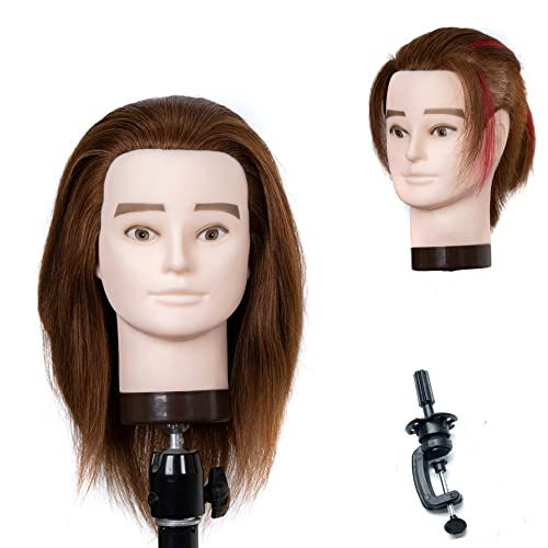 Glava za trening prava kosa maneken za oblikovanje glave Frizerski salon za obuku glave kozmetička lutka