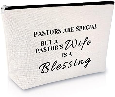 Pastor Supruga zahvalnost poklon torba za šminkanje vjerski poklon za Pastor Supruga Božić Hvala poklon za žene