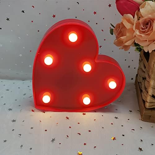 LIZHOUMIL Led Love Heart Shape Luminous romantično pismo vjenčana lampa na baterije noćno svjetlo Ornament