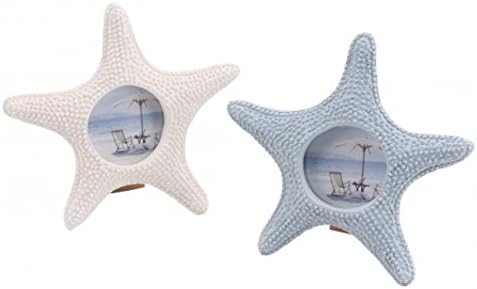 Plava Ili Bijela Nautička Zvijezda Riba Foto Okvir Za Slike Kupatilo Seaside Chic
