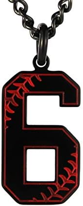 HZMAN Bejzbol inicijalna ogrlica Inspiracija Bejzbol dres broj 0-9 čari ogrlica od nerđajućeg čelika