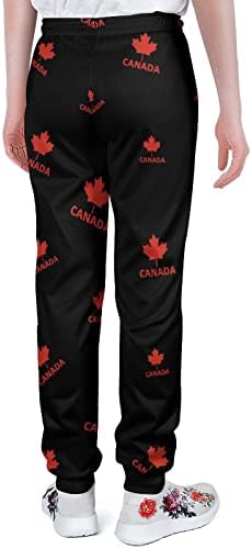 Muške duge pantalone sa Trenirkom sa javorovim printom sa kanadskom zastavom i džepnim mekanim Džogerom Casual