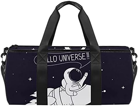 MaMacool Hello Universe Pattern Duffel torba za nošenje preko ramena platnena putna torba za