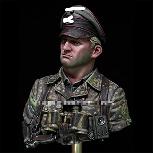 Goodmoel 1/10 Drugog svjetskog rata njemački oficir Resin Bust Model / Nesastavljeni i neobojeni komplet za