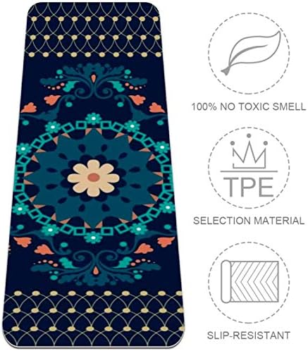 Siebzeh Floral Background Premium Thick Yoga Mat Eco Friendly Rubber Health & amp; fitnes Non Slip Mat za sve