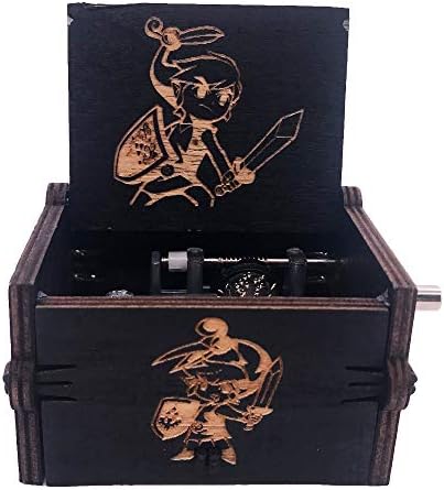 Legenda o Zeldi Music Box Carebled Wood Music Box ručno ručno Glazbeni pokloni, smeđe