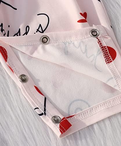 CM C & M Wodro novorođenčad Dječja djevojka lete rukave Bodysuit Valentine Love Print Tumpsit Funny ROMPER
