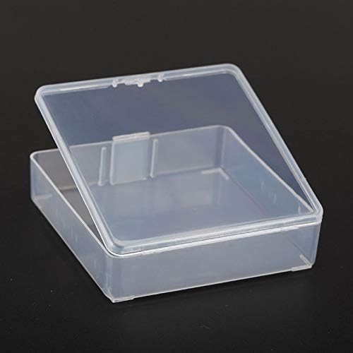 Anncus 648kom 8.2*8.2*2.3 cm mali kvadrat prozirne plastične kutije za odlaganje nakita perle