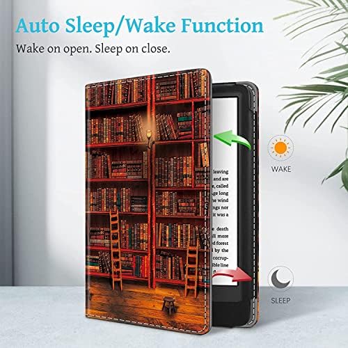 Stalak za Kindle Paperwhite, PU poklopac sa remenom za ruke, podržava automatsko buđenje/spavanje,