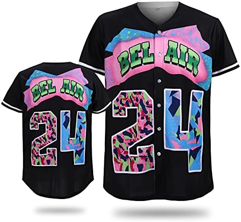Cuthbert 90-ih odjeća za muškarce i žene, Belair bejzbol dres za zabavu, hip hop kratkih rukava majica