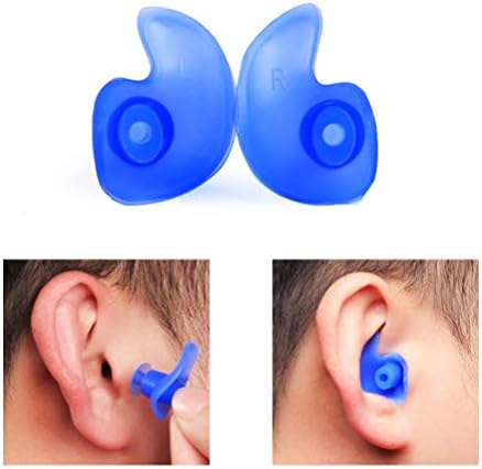 Slušalice za smanjenje buke 4 par čepova za uši za plivanje profesionalni Silikonski čepići za uši za višekratnu upotrebu za kupanje kupanje surfanje bubice za poništavanje buke