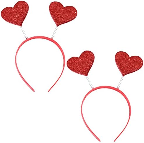 2 Kom Valentines Day Head Head Boppers Traka Za Glavu Love Hair Hoops Crveno Srce Headpiece Hairband