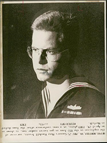 Vintage fotografija Randalla Truitta, preživjelog eksplozije bojnog broda USS Iowa