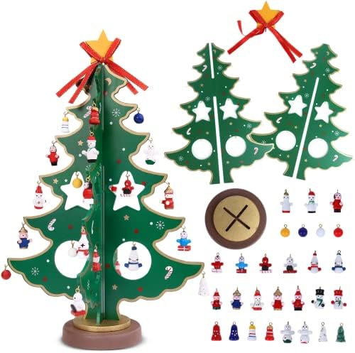 Božić 24 dana odbrojavanje Advent Kalendar sa 28 ukrasi ukras, Božić igračke, odbrojavanje kalendar,