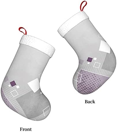 PSVOD različitih boja kvadrata Nova Godina Božić ukrasne čarape visi Božić čarape