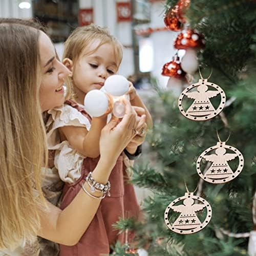 Božićni viseći košare sa svjetlima Božićni privjesak Božićno ukrašavanje božićne zabave Mali privjesak Pearl