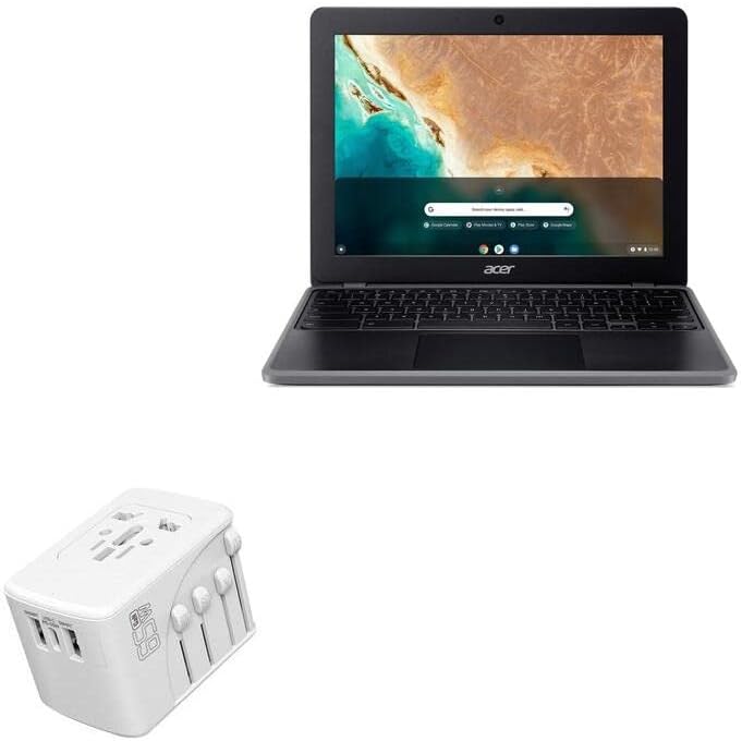 Boxwave punjač Kompatibilan sa Acer Chromebook 512 - International PD zidni punjač, ​​3 USB međunarodnog