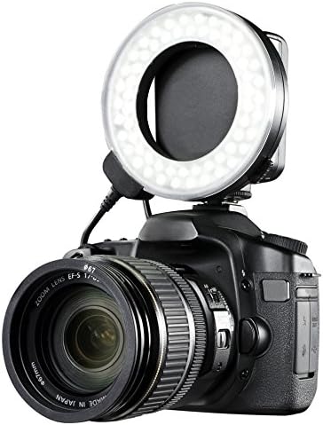 Dvostruko makro LED prstenasto svjetlo za Fujifilm FinePix S9800 - prsten montira se na sočivo. Komandant će sjesti na stranu na štandu