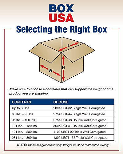 BOX USA 18 x 16 x 6 & nbsp;Valoviti kartonske kutije, stan 18 D x 16 Š x 6 V, paket  25 |