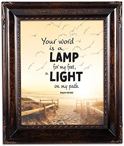 Vikendica Vrtna svjetiljka i svijetlo burlowood uže od 8 x 10 tablica gornji i zidni okvir za fotografije