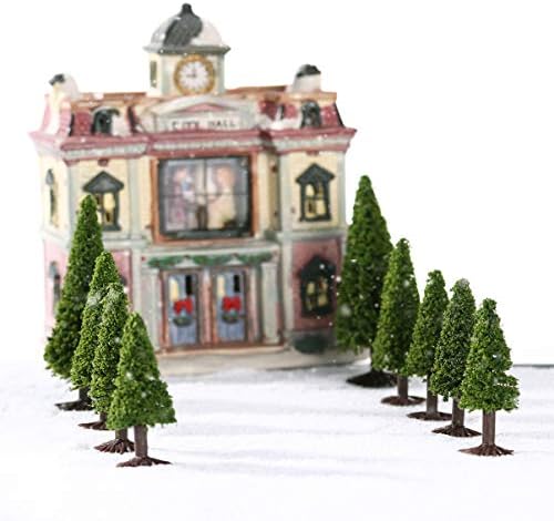 Wakauto Model voz krajolik Božić Model Cedar stabla arhitektura drveće minijaturni, 15kom zeleni krajolik pejzaž Model Cedar drveće torta Topper