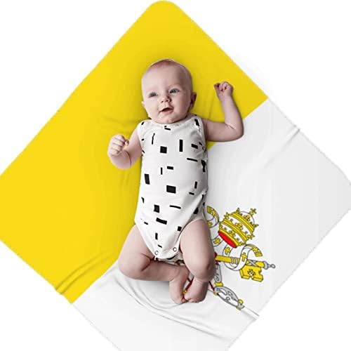 Vatikanski gradska zastava za bebe pokrivač za bebe koji prima pokrivač za novorođenčad novorođenče