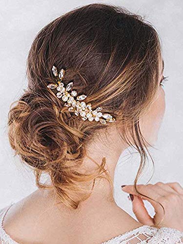 Unicra Bride Wedding Hair češlja Pearl hair Piece Crystal Headpiece Bridal Hair Accessories za žene i