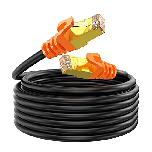 NC XQIN CAT 7 vanjski Ethernet kabel 150 ft, CAT 7 HAPTRY Dvostruko oklopljeni Ethernet patch kabel