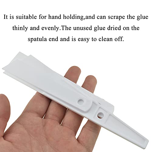 Acoeitl plastični zalijepi za mrlje za razredajci aplikatora Fleksibilne pune pune praznine glatka dobra ruka koja drže pneuse ravnomjerno struganje lako očistite za nanesite kožnu ivica precizna linija 3pcs bijela