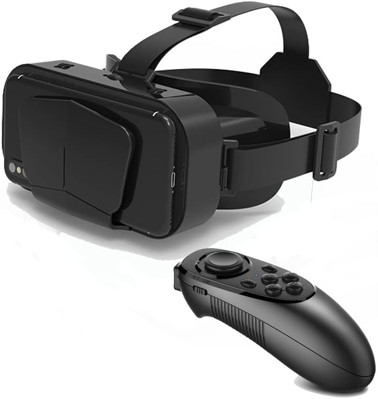 Nuopaiplus VR slušalice, 3D virtualna informativna kutija Giant Screen VR čaša kaciga za 4,7-7 pametni telefon,