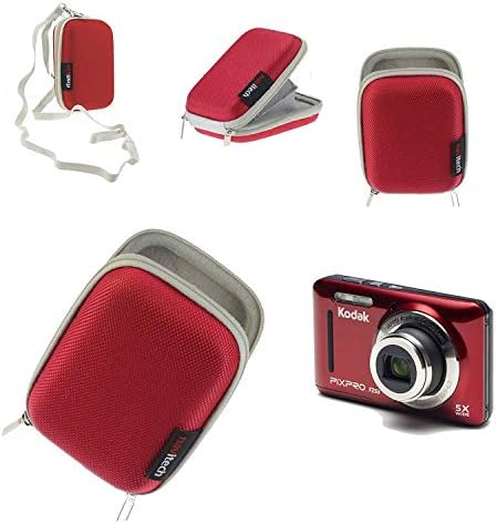 Navitech Crvena vodootporna tvrda digitalna kamera kompatibilna sa Kodak Pixpro FZ43