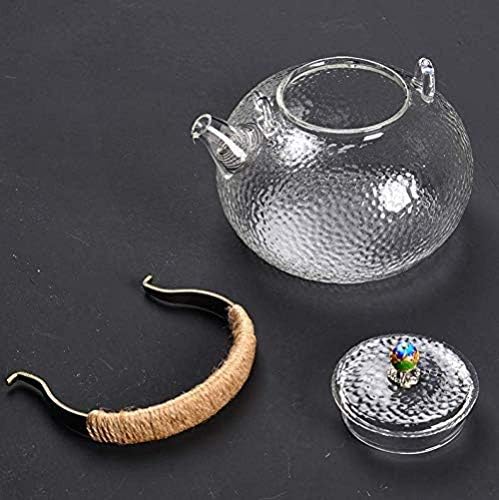 Kanjj-Yu Tea setovi stakleni čajnik staklo od nehrđajućeg čelika infuser oolong crna grijana kontejner