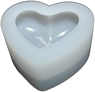 Lvdge 4 paket 3D silikonski čist kalupa u obliku srca za valentin za valentinovo EPOXY SIZ ART,