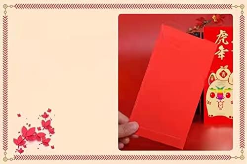 18 komada kineske koverte 3,5×6,6 inča crvene koverte nove crvene koverte, pogodne za Noć vještica, Proljetni