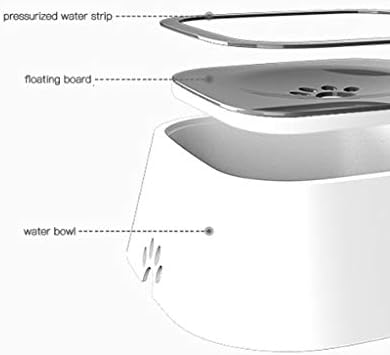 TJLSS posuda za vodu za kućne ljubimce od 1,5 L prenosiva plutajuća posuda za izliv bez curenja hranilica za