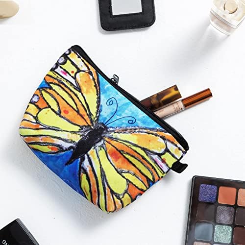 AIEWEV Butterfly Makeup torbe, 3 pakovanja putne kozmetičke torbe pribor torbica sa zatvaračem torbe za šminkanje, vodootporne torbe za četkice za šminkanje Organizator dodatne opreme za žene