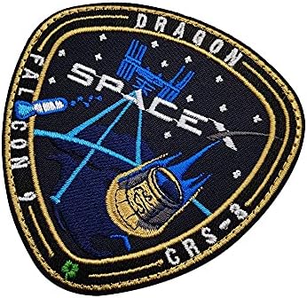 Set od 10 Spacex CRS Falcon 9 Patch Dragon Space Explorer Decalse taktička vojska šivanja na amblem jaknu