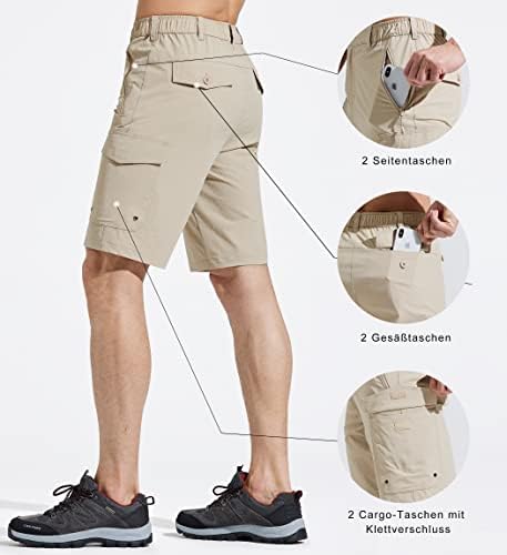 Maskert muške pješačke gaćice sa 6 džepova Brze suho golf kratke hlače Putni ribolov Stretch