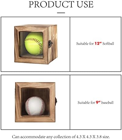 Tačka smrzavanja 9 & 34; Bejzbol 12& 34; Softball vitrina za lopte Homerun Shadow Box Frame zidni nosač mali