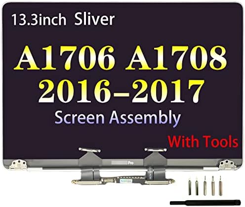 Areiliya zamjena ekrana za MacBook Pro 13.3 A1706 A1708 kasno sredinom 2017 EMC 3071 EMC 3163 EMC 2978 EMC 3164 Retina Full LCD sklop 2560x1600