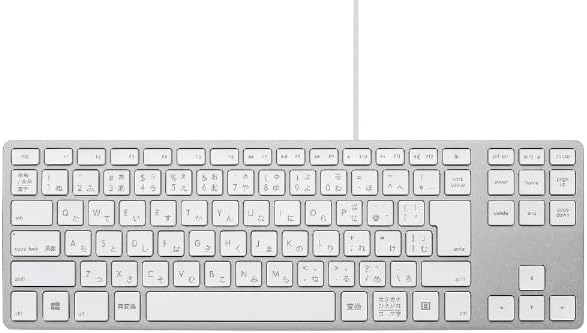 Matias žičana Aluminijumska tastatura bez ključa za računar, Srebrna, 2 USB 2.0 glavčine, japanski raspored,