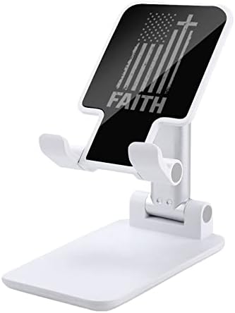 USA Faith Flag sklopivi držač za tablet za stalak za tabletu za stalak za kućnu površinu za kućnu površinu White-Style